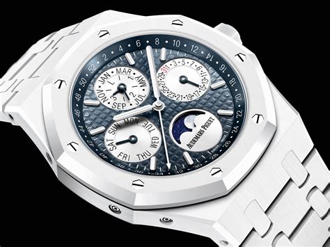 white ceramic ap|audemars piguet white dial.